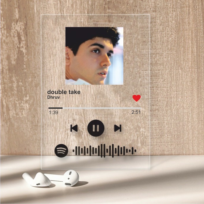 Personalised Acrylic Music Plaque with Photo